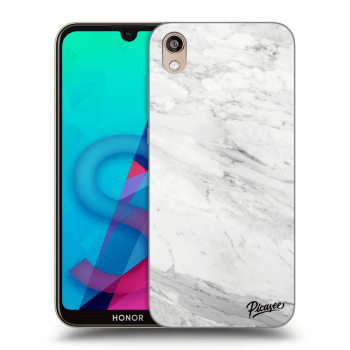 Picasee Honor 8S Hülle - Transparentes Silikon - White marble
