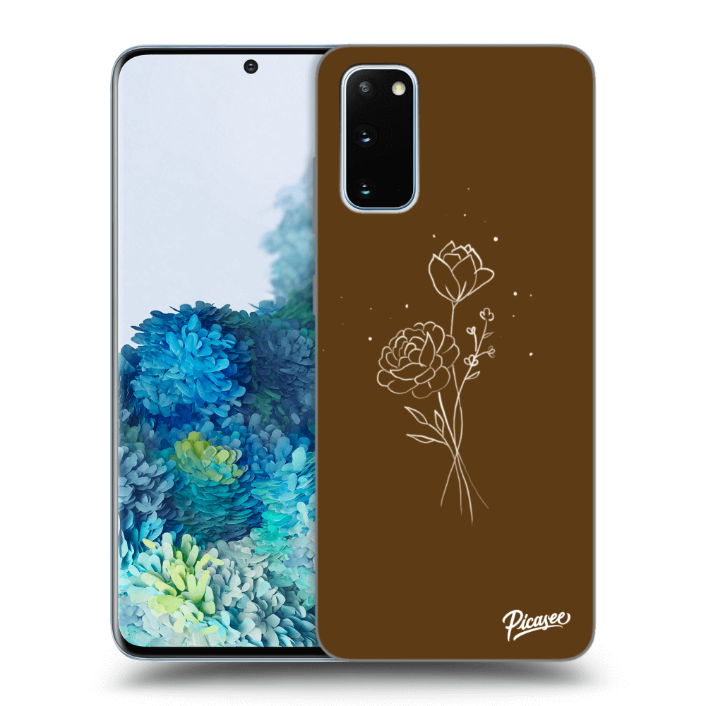 Picasee ULTIMATE CASE für Samsung Galaxy S20 G980F - Brown flowers