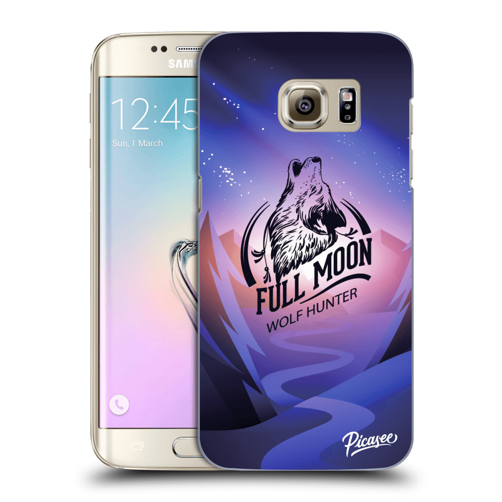 Picasee Samsung Galaxy S7 Edge G935F Hülle - Transparentes Silikon - Wolf