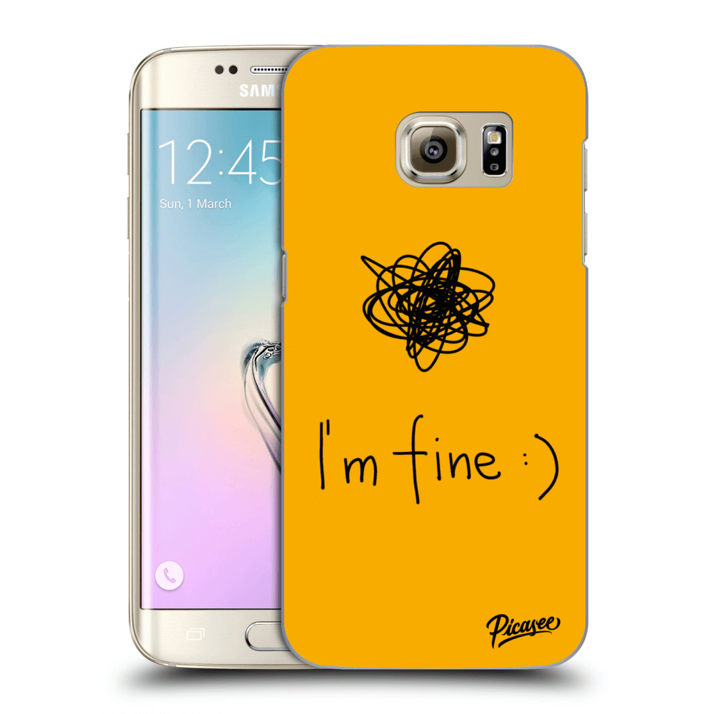 Picasee Samsung Galaxy S7 Edge G935F Hülle - Transparentes Silikon - I am fine
