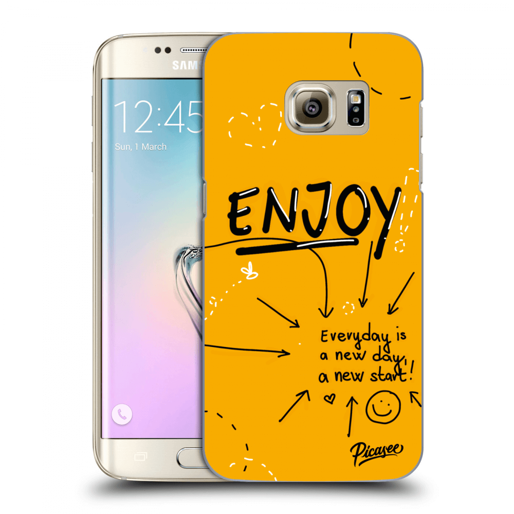 Picasee Samsung Galaxy S7 Edge G935F Hülle - Transparentes Silikon - Enjoy