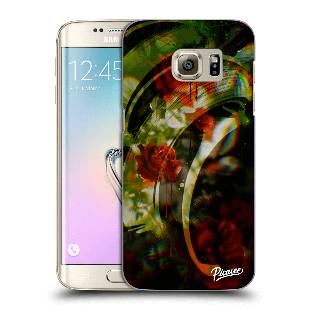 Picasee Samsung Galaxy S7 Edge G935F Hülle - Transparentes Silikon - Roses color