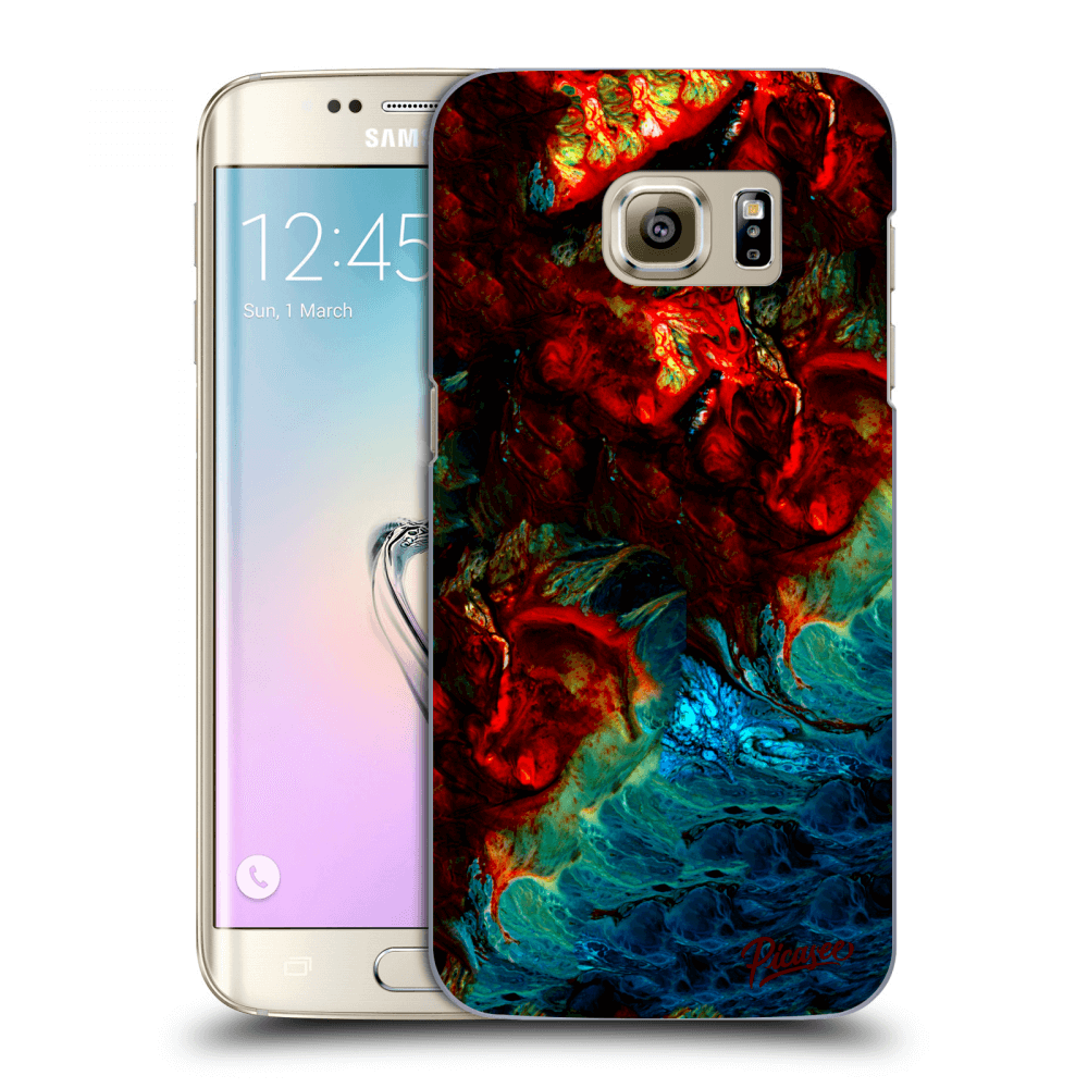 Picasee Samsung Galaxy S7 Edge G935F Hülle - Transparentes Silikon - Universe