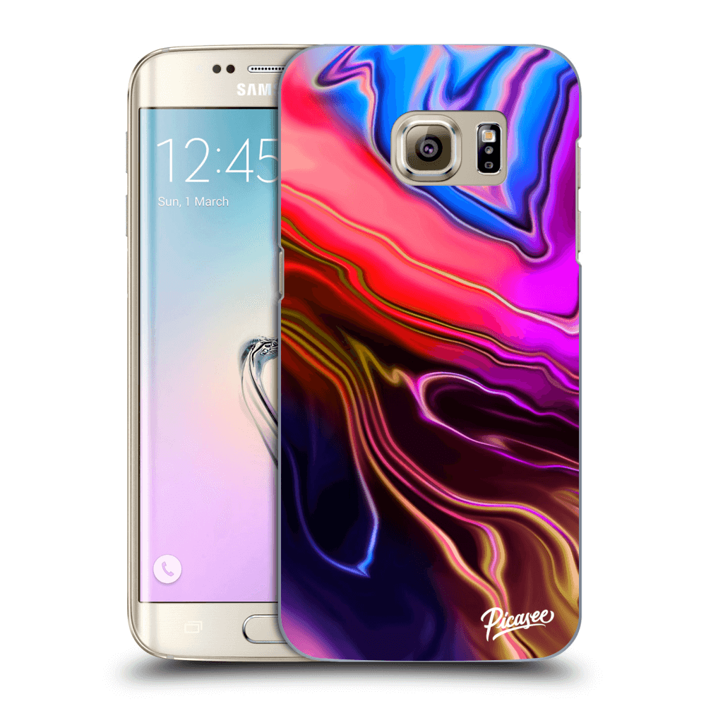 Picasee Samsung Galaxy S7 Edge G935F Hülle - Transparentes Silikon - Electric