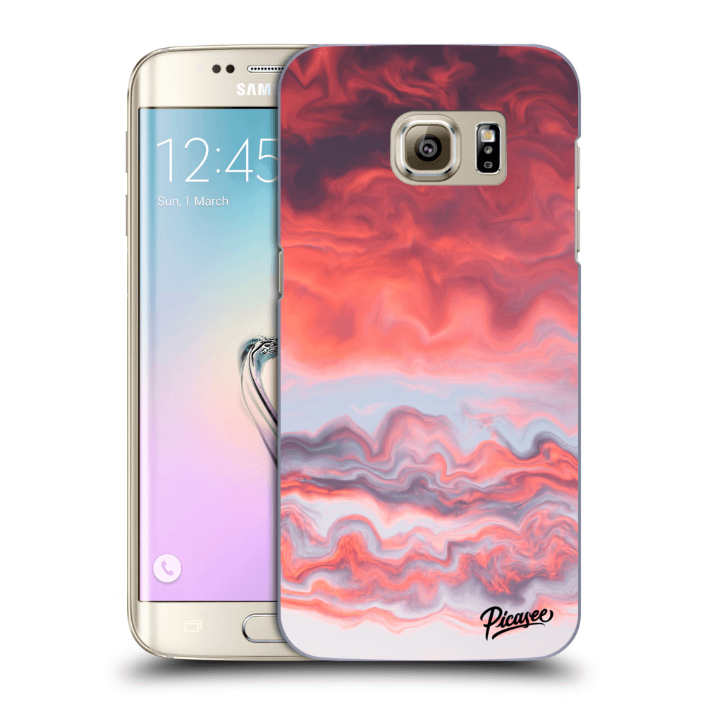 Picasee Samsung Galaxy S7 Edge G935F Hülle - Transparentes Silikon - Sunset