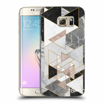 Picasee Samsung Galaxy S7 Edge G935F Hülle - Transparentes Silikon - Light geometry