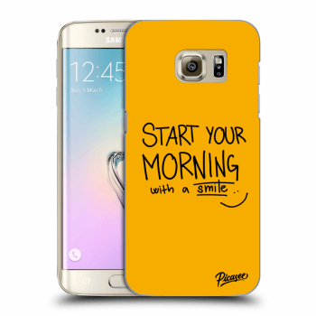 Picasee Samsung Galaxy S7 Edge G935F Hülle - Transparentes Silikon - Smile