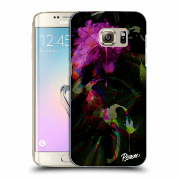 Picasee Samsung Galaxy S7 Edge G935F Hülle - Transparentes Silikon - Peony Color
