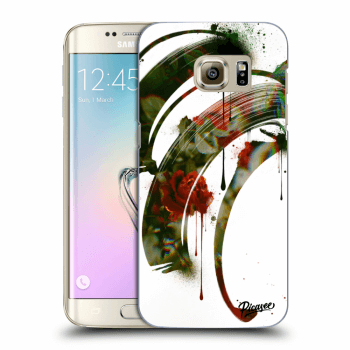Picasee Samsung Galaxy S7 Edge G935F Hülle - Transparentes Silikon - Roses white