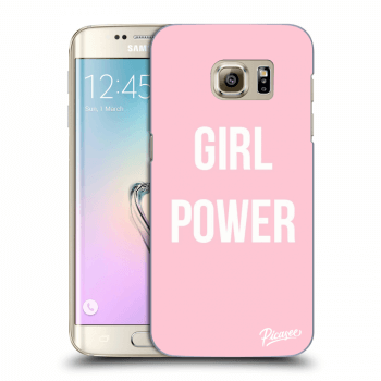 Picasee Samsung Galaxy S7 Edge G935F Hülle - Transparentes Silikon - Girl power