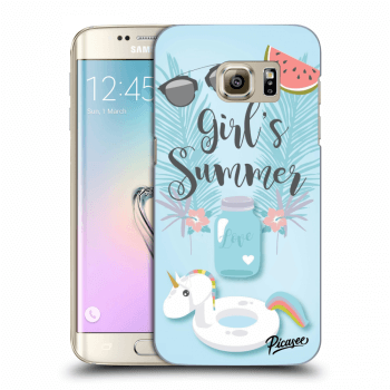 Picasee Samsung Galaxy S7 Edge G935F Hülle - Transparentes Silikon - Girls Summer