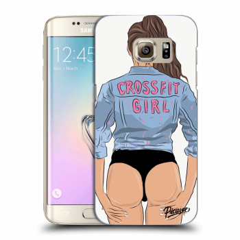 Picasee Samsung Galaxy S7 Edge G935F Hülle - Transparentes Silikon - Crossfit girl - nickynellow