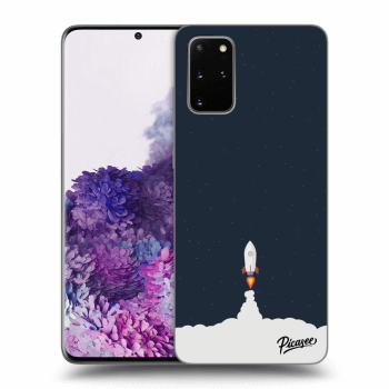 Picasee Samsung Galaxy S20+ G985F Hülle - Schwarzes Silikon - Astronaut 2