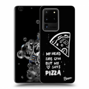 Picasee Samsung Galaxy S20 Ultra 5G G988F Hülle - Transparentes Silikon - Pizza
