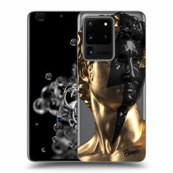Picasee Samsung Galaxy S20 Ultra 5G G988F Hülle - Transparentes Silikon - Wildfire - Gold