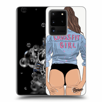 Picasee Samsung Galaxy S20 Ultra 5G G988F Hülle - Schwarzes Silikon - Crossfit girl - nickynellow