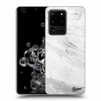 Hülle für Samsung Galaxy S20 Ultra 5G G988F - White marble
