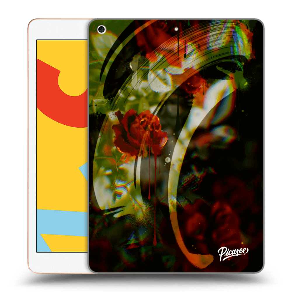 Picasee transparente Silikonhülle für Apple iPad 10.2" 2019 (7. gen) - Roses color