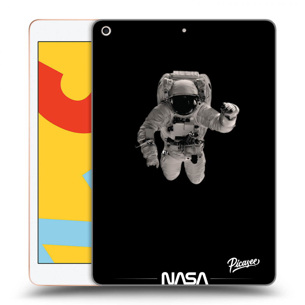 Picasee transparente Silikonhülle für Apple iPad 10.2" 2019 (7. gen) - Astronaut Minimal