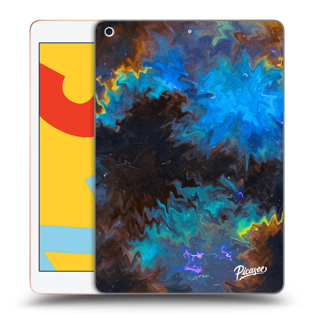 Picasee Schwarze Silikonhülle für Apple iPad 10.2" 2019 (7. gen) - Space
