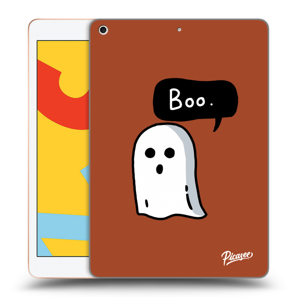 Picasee Schwarze Silikonhülle für Apple iPad 10.2" 2019 (7. gen) - Boo