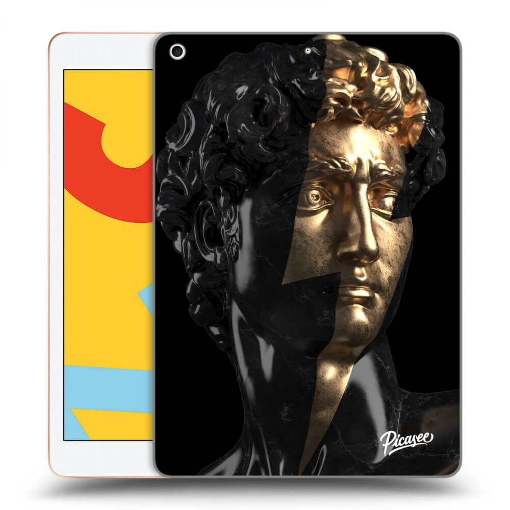 Picasee Schwarze Silikonhülle für Apple iPad 10.2" 2019 (7. gen) - Wildfire - Black