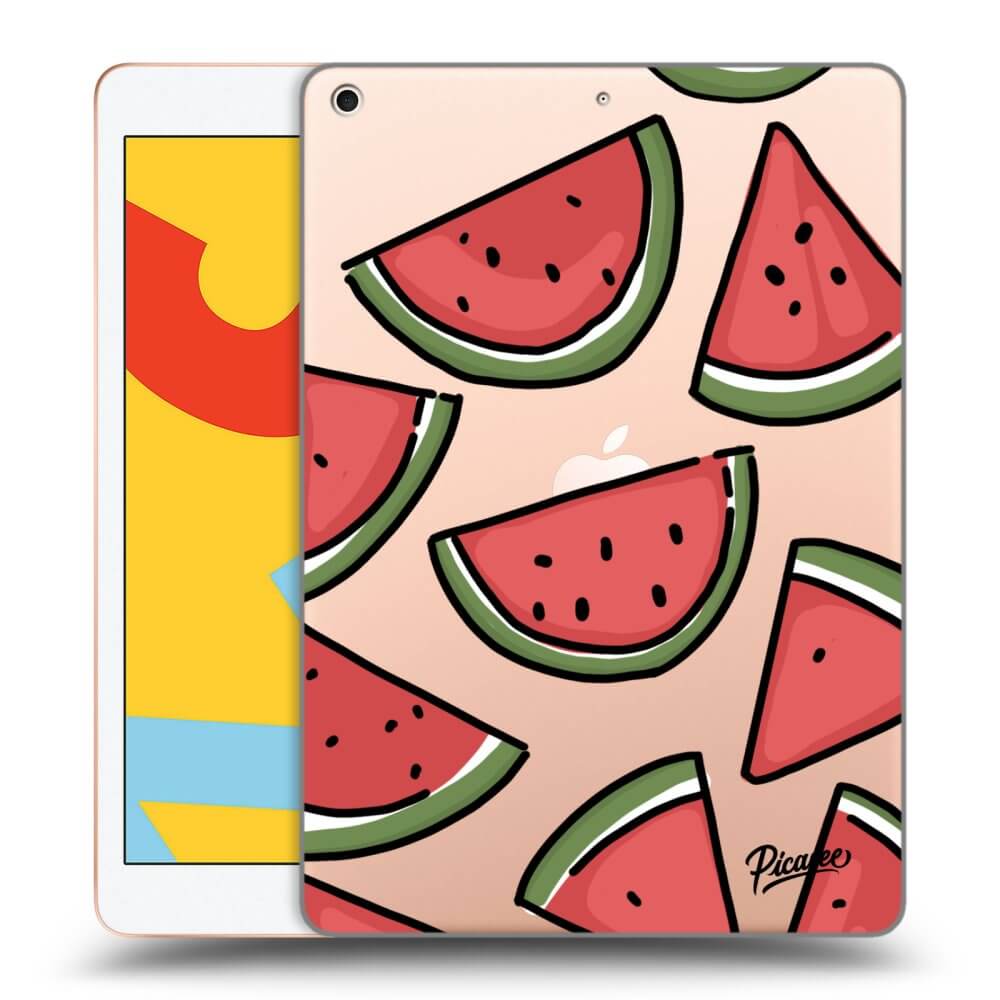 Picasee transparente Silikonhülle für Apple iPad 10.2" 2019 (7. gen) - Melone
