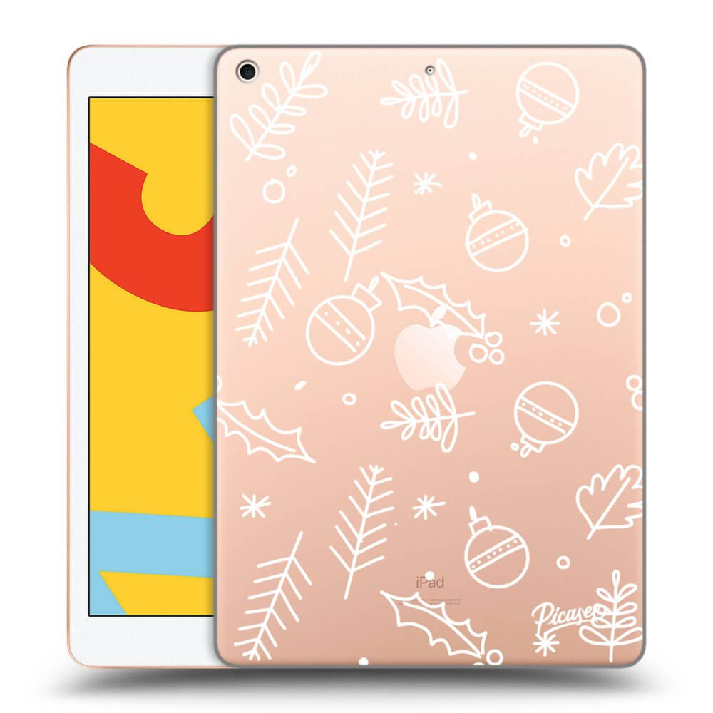 Picasee transparente Silikonhülle für Apple iPad 10.2" 2019 (7. gen) - Mistletoe
