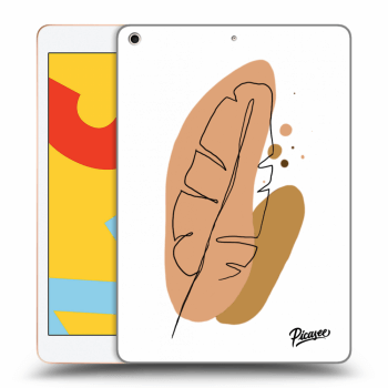 Picasee Schwarze Silikonhülle für Apple iPad 10.2" 2019 (7. gen) - Feather brown