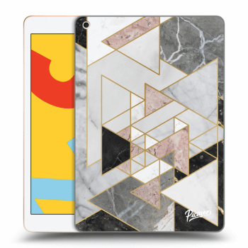 Picasee Schwarze Silikonhülle für Apple iPad 10.2" 2019 (7. gen) - Light geometry