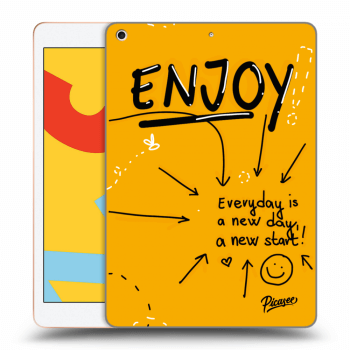 Picasee transparente Silikonhülle für Apple iPad 10.2" 2019 (7. gen) - Enjoy