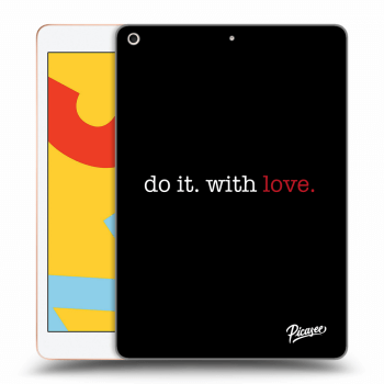 Picasee Schwarze Silikonhülle für Apple iPad 10.2" 2019 (7. gen) - Do it. With love.