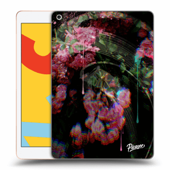 Picasee Schwarze Silikonhülle für Apple iPad 10.2" 2019 (7. gen) - Rosebush limited