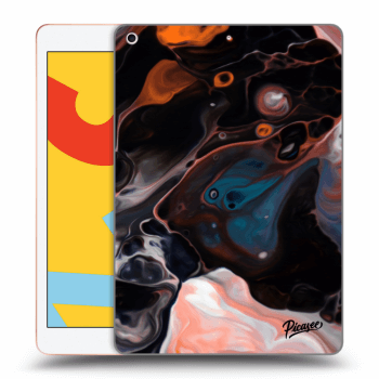 Picasee Schwarze Silikonhülle für Apple iPad 10.2" 2019 (7. gen) - Cream