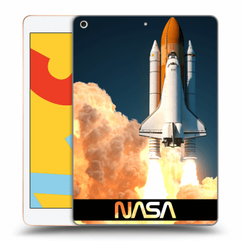Picasee transparente Silikonhülle für Apple iPad 10.2" 2019 (7. gen) - Space Shuttle