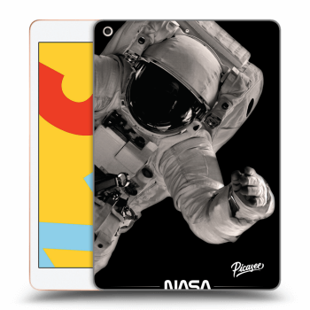 Picasee Schwarze Silikonhülle für Apple iPad 10.2" 2019 (7. gen) - Astronaut Big