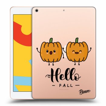Picasee transparente Silikonhülle für Apple iPad 10.2" 2019 (7. gen) - Hallo Fall