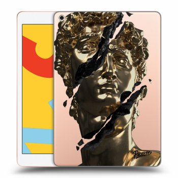 Picasee transparente Silikonhülle für Apple iPad 10.2" 2019 (7. gen) - Golder