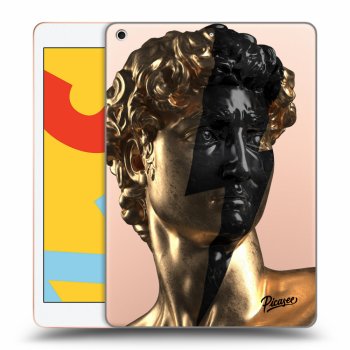 Picasee transparente Silikonhülle für Apple iPad 10.2" 2019 (7. gen) - Wildfire - Gold