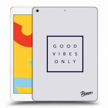 Picasee transparente Silikonhülle für Apple iPad 10.2" 2019 (7. gen) - Good vibes only
