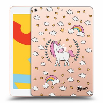 Picasee transparente Silikonhülle für Apple iPad 10.2" 2019 (7. gen) - Unicorn star heaven
