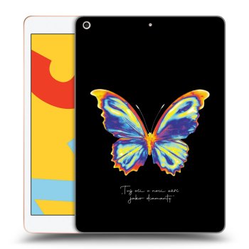 Picasee Schwarze Silikonhülle für Apple iPad 10.2" 2019 (7. gen) - Diamanty Black