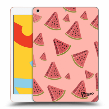 Picasee transparente Silikonhülle für Apple iPad 10.2" 2019 (7. gen) - Watermelon