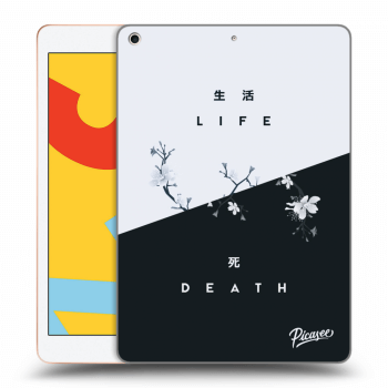 Picasee Schwarze Silikonhülle für Apple iPad 10.2" 2019 (7. gen) - Life - Death