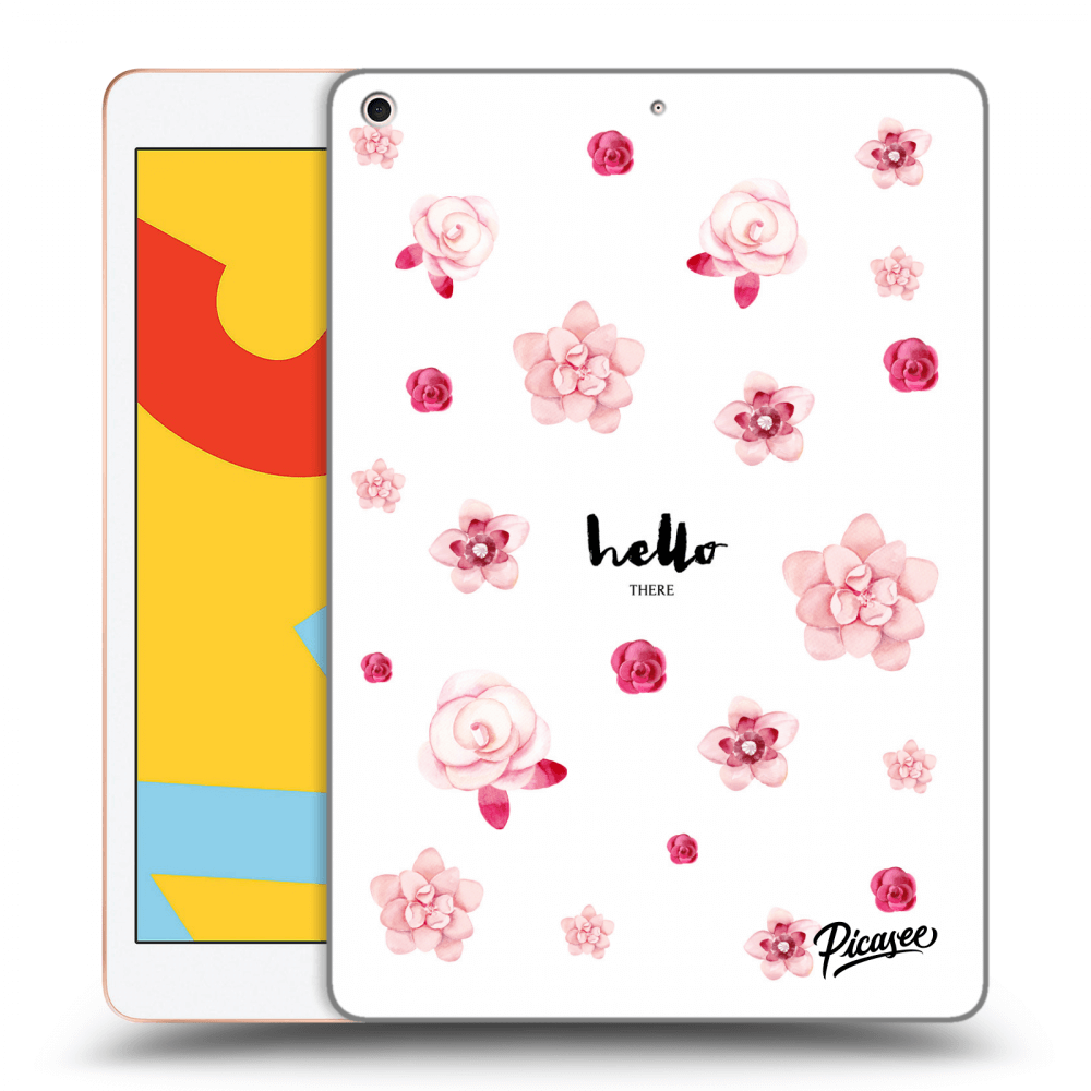 Picasee Schwarze Silikonhülle für Apple iPad 10.2" 2019 (7. gen) - Hello there