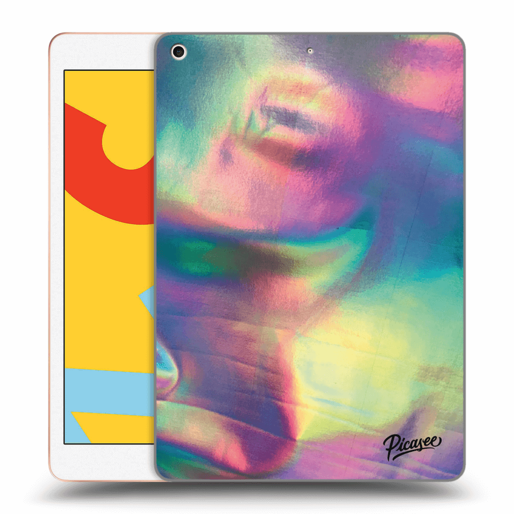 Picasee transparente Silikonhülle für Apple iPad 10.2" 2019 (7. gen) - Holo