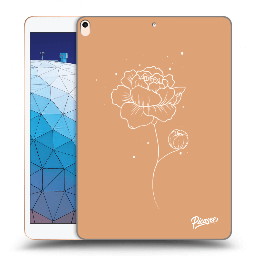 Picasee transparente Silikonhülle für Apple iPad Air 10.5" 2019 (3.gen) - Peonies