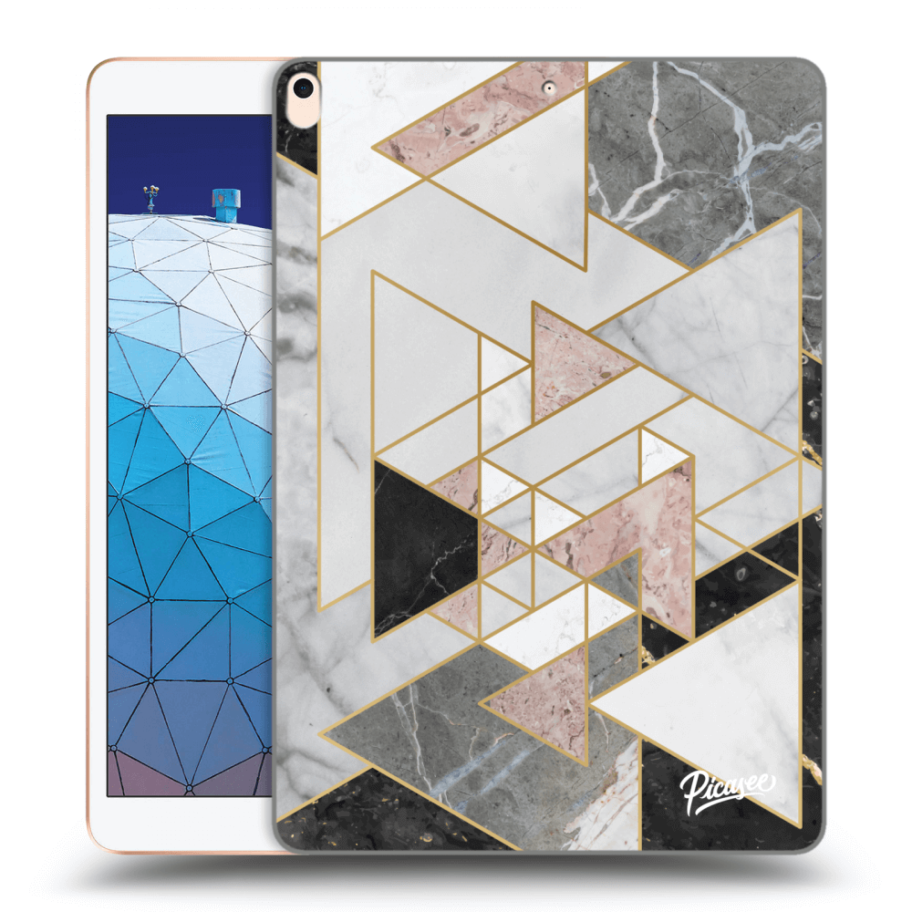 Picasee Schwarze Silikonhülle für Apple iPad Air 10.5" 2019 (3.gen) - Light geometry
