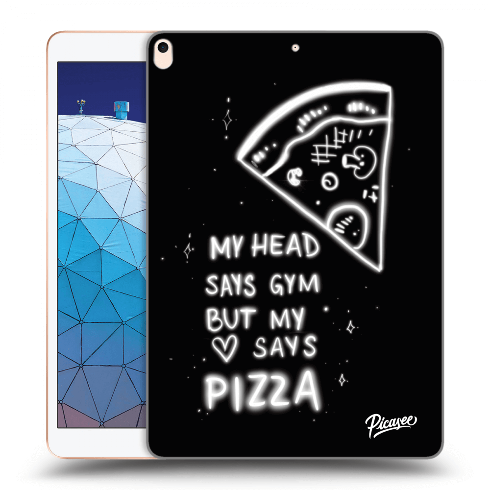 Picasee transparente Silikonhülle für Apple iPad Air 10.5" 2019 (3.gen) - Pizza