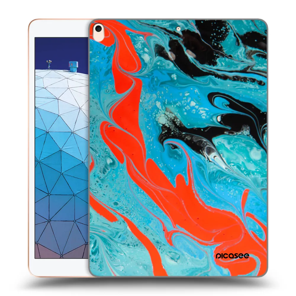 Picasee transparente Silikonhülle für Apple iPad Air 10.5" 2019 (3.gen) - Blue Magma
